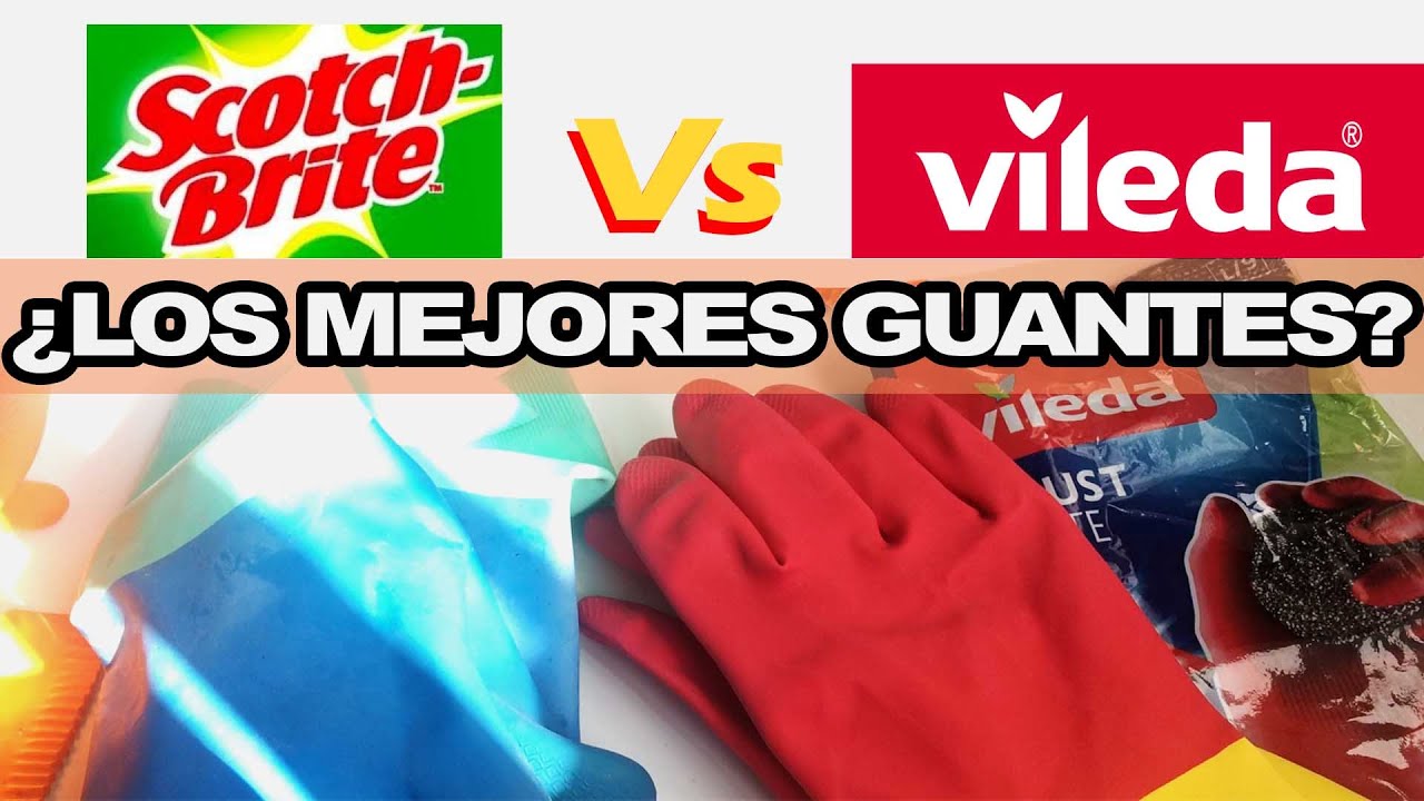 Guantes VILEDA VS BRITE 🧤 Los mejores guantes de para lavar trastes - YouTube