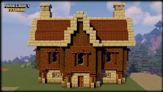 Minecraft: How To Build A Dark Oak House (Easy Tutorial) ✔
