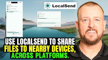 Use Localsend to share files to nearby devices, across platforms.