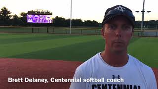 Revive Clinic and Spa Coach of the Month: Brett Delaney, Centennial softball