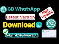 GB WhatsApp Latest Version Download Link | gb whatsapp download apk latest version | gb whatsapp