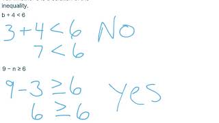 Determining If A Given Value Is A Solution To An Inequality