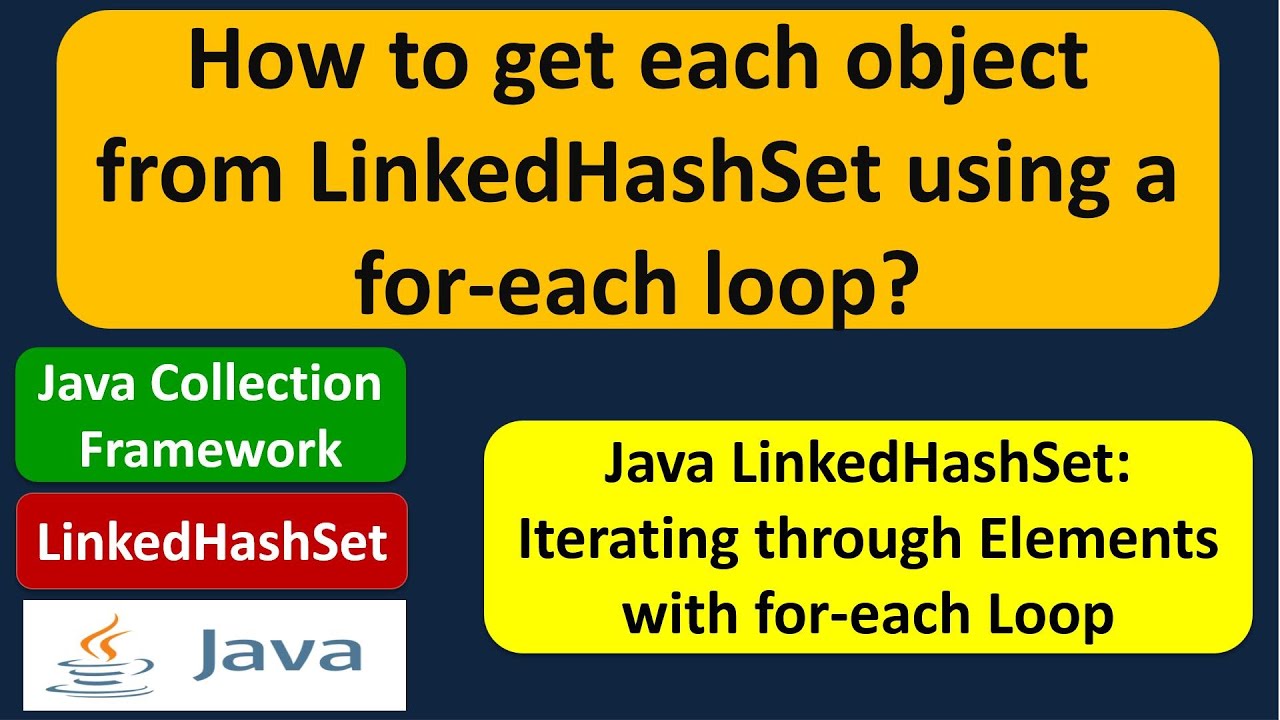 How to get each object from LinkedHashSet using a for-each loop? | LinkedHashSet (for-each loop)