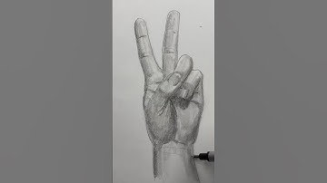 Teken het vredesteken ✌️ Versie van één minuut. Tekenles voor beginners over hoe je moet tekenen....