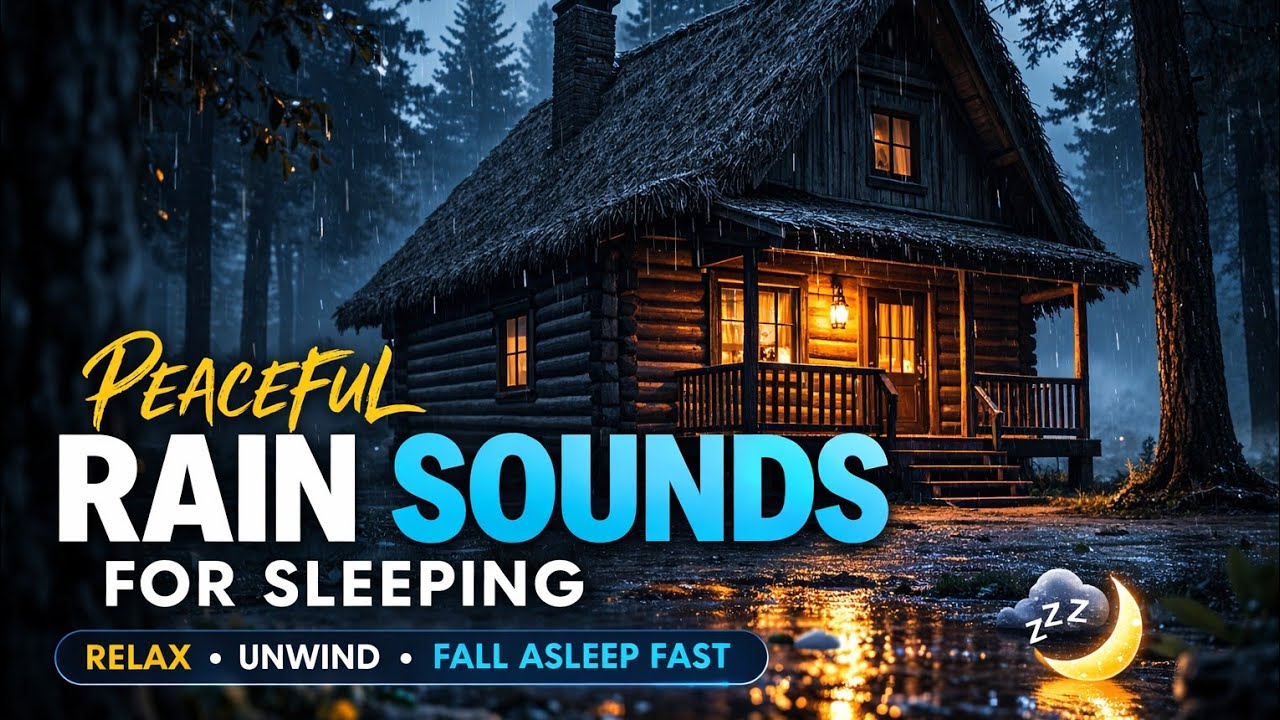 Heavy Rain Sounds with Thunder for Sleeping | Deep Sleep & Insomnia Relief 🌧️⛈️💤