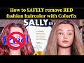 One n' Only Colorfix: How to SAFELY remove RED fashion haircolor with Colorfix