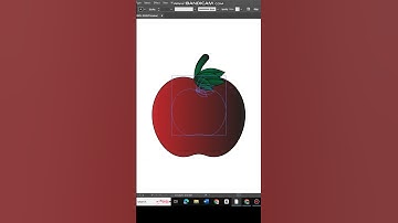 "How to create a 3D Apple in Adobe Illustrator 🍎 | Step-by-Step Tutorial"