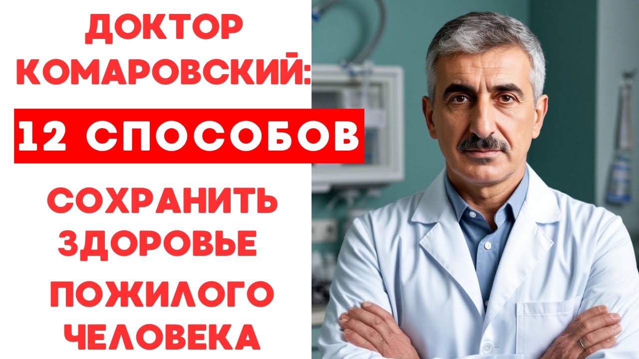 Доктор Комаровский: 12 способов сохранить здоровье пожилого человека