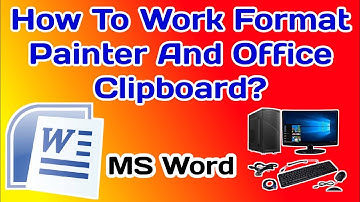 MS Word में Format Painter और Office Clip board का कैसे प्रयोग करे।।हिंदी में।।