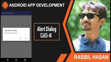 Android App Development Bangla Tutorial | Class: 40 Android AlertDialog