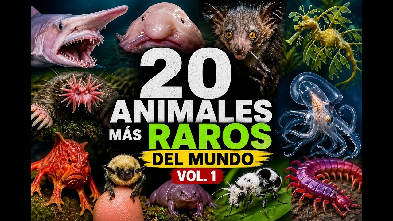 Gift Raro Raro Raro 20 Animales Más Raros del Mundo (Vol. 1) | Criaturas Reales Increíbles ...