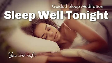 Sleep Well Tonight Guided Meditation for Sleep / Rain Sounds / Guided Visualization