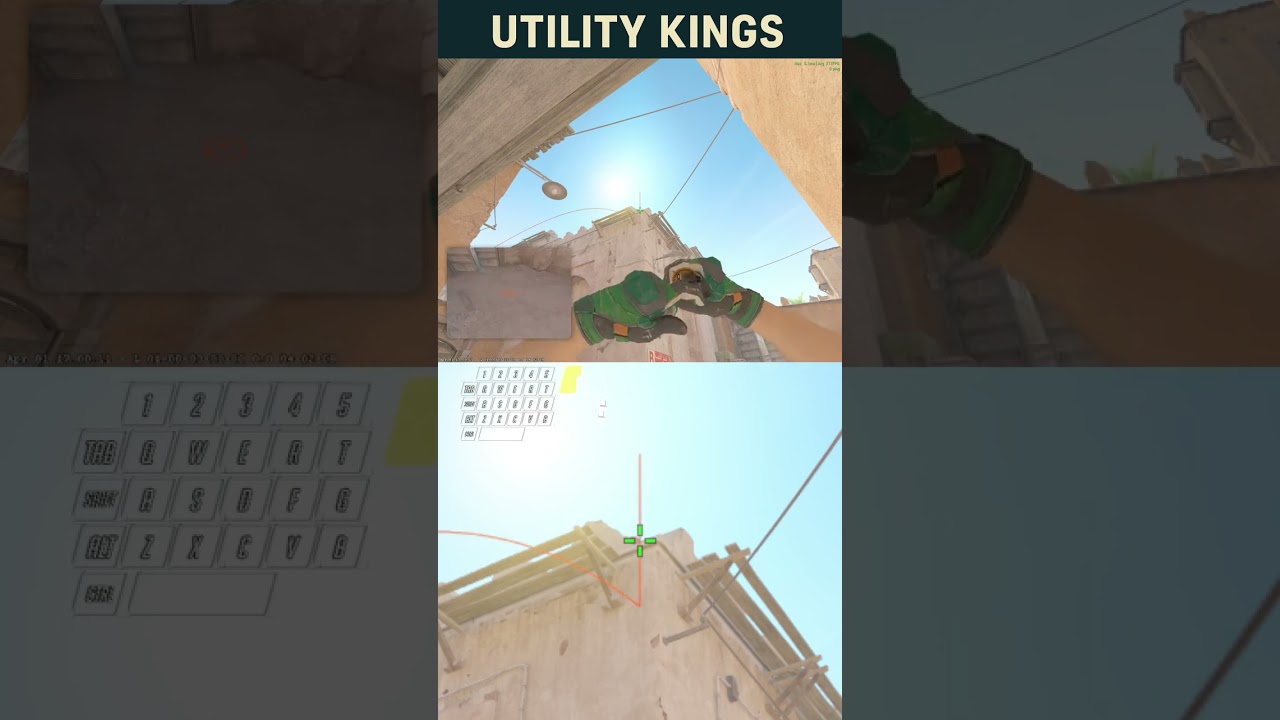 CS2 Dust2 B tunnel smoke from MID/CT