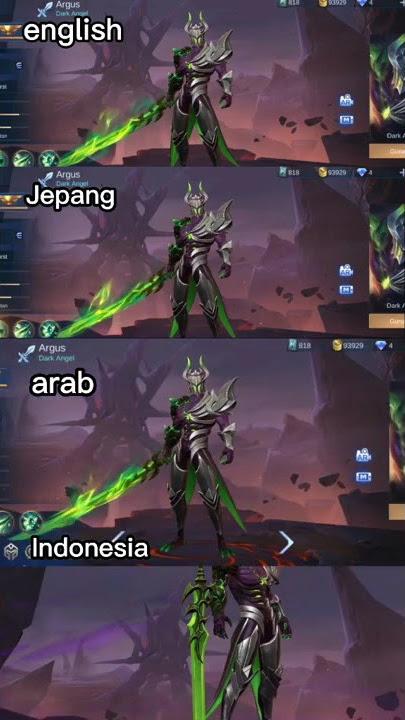 suara Argus: English, Jepang, Arab, Indonesia