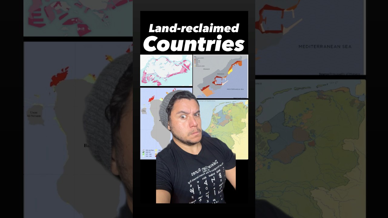 Countries with the highest percentage of reclaimed land ￼