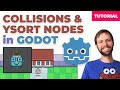 GODOT TUTORIAL #4: Collisions, Export inspector variables, Top Down layering (for beginners)