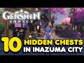 10 Hidden Treasure Chests In Inazuma City - Genshin Impact