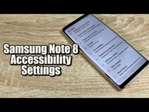 Samsung Galaxy Note 8 Accessibility Settings