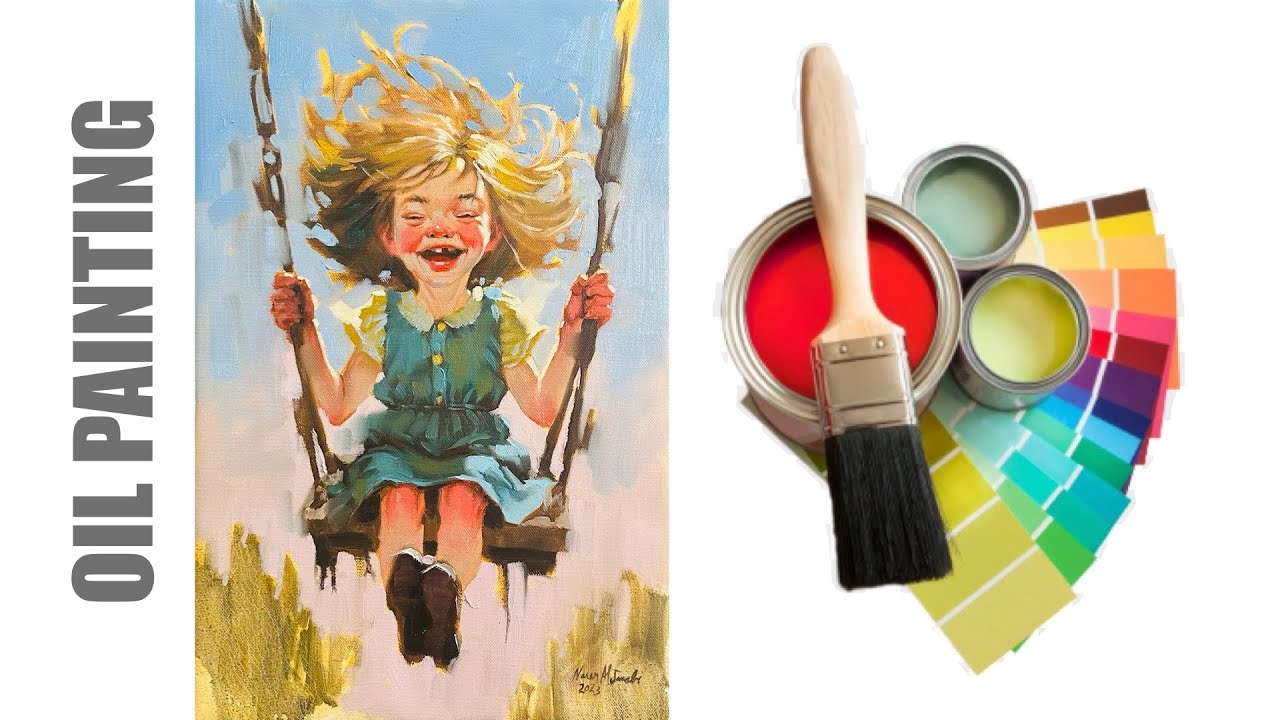 The Happiness ( Oil Painting ). BE HAPPY WITH OIL PAINTING