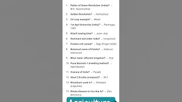 ASRB NET Agriculture Biotechnology Plant science Biology Exams 2025 #trending #science #facts