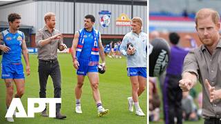 Prince Harry Joins AFL Training Session As Melbourne Tour Continues | APT