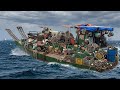 ​The Hardest Journey: Transporting a Rice Harvester Across Open Waters