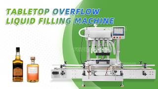 Automatic Overflow Liquid Filling Machine for Juice & Edible Oil | Food Grade Bottling FZ-DTGZ400