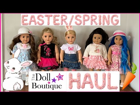18 inch doll Haul- The Doll Boutique- Easter & Spring Clothes 2026 