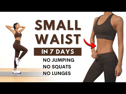 SMALL WAIST in 7 Days - 40 MIN Standing Abs Workout - No Squat, No Lunge, No Jumping