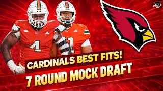 Arizona Cardinals 7 Round Mock