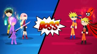 Stickman Ninja - 3v3 Battle Arena - Taurnament Sakura, Sasuke & Lee screenshot 3
