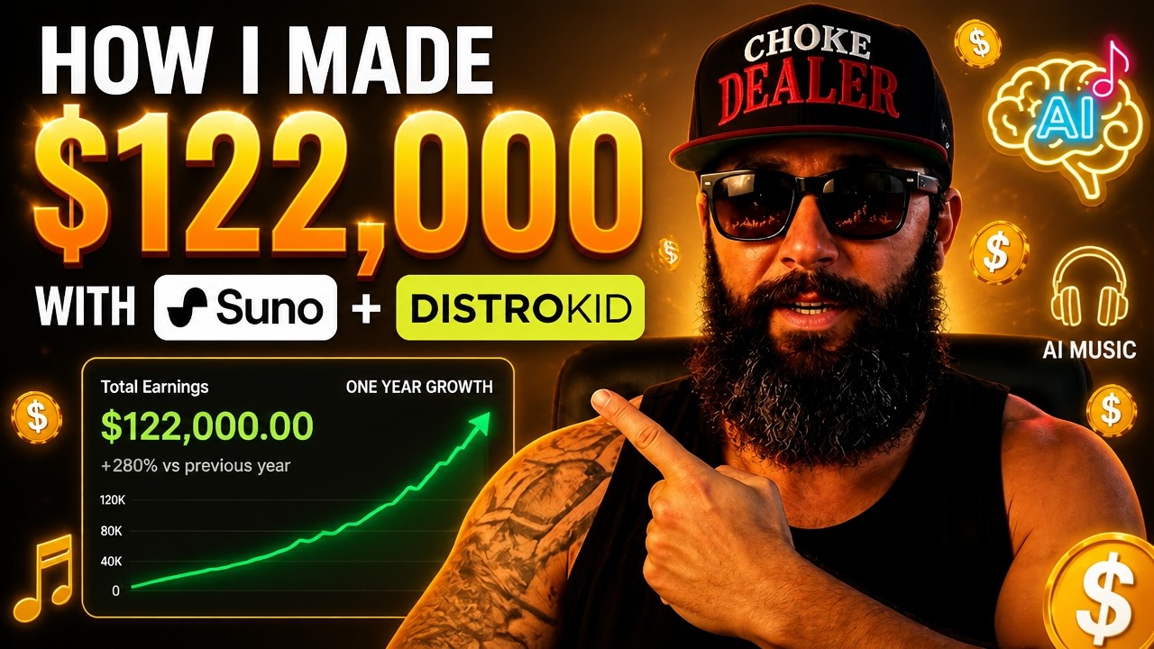 Is AI Music Dead? How I Made $122,000 With Suno AI + Distrokid | AI Music Monetization
