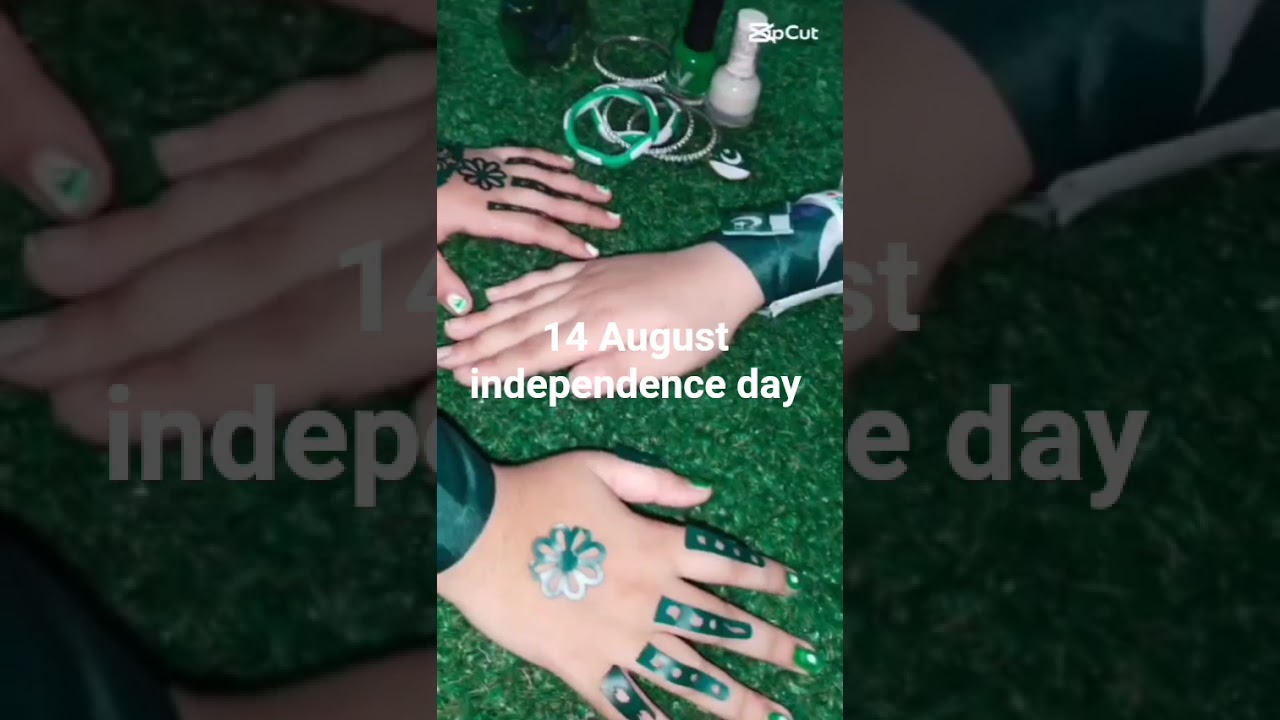 Independence Day stickers and preparation for 14th August 