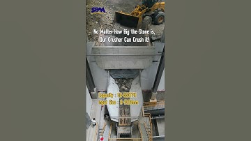 No Matter How Big the Stone is, Our Crusher Can Crush it! #crusher #stonecrusher #jawcrusher