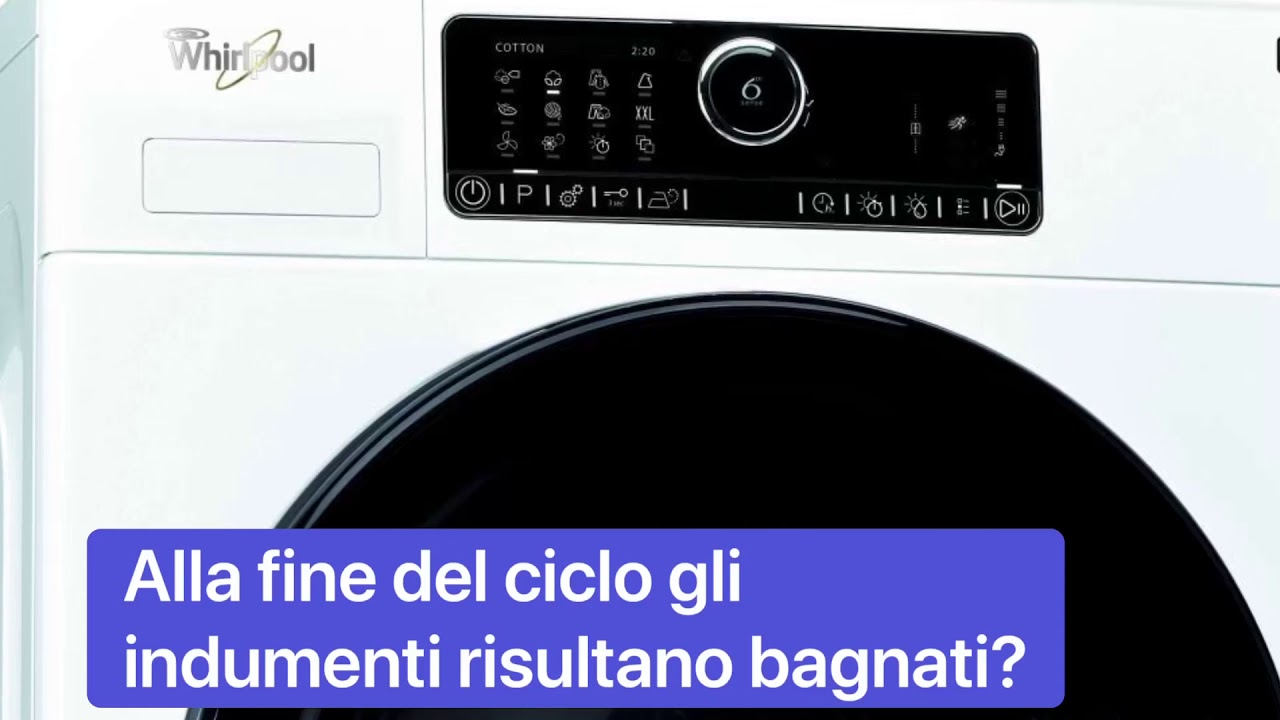 Asciugatrice non asciuga tempi lunghi - Whirlpool Hotpoint Ariston - YouTube