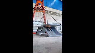 Installation of Slide Folding Container House