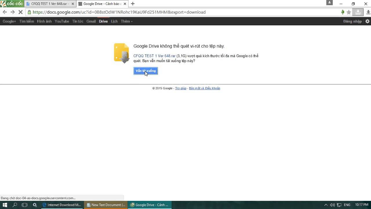 Cách tải file từ google Drive bằng Idm - youtube