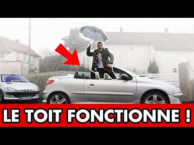 Cordelette De Sécurité Pour Toit Rigide Peugeot 206 CC Phase 1 & 2 - Notice Incluse