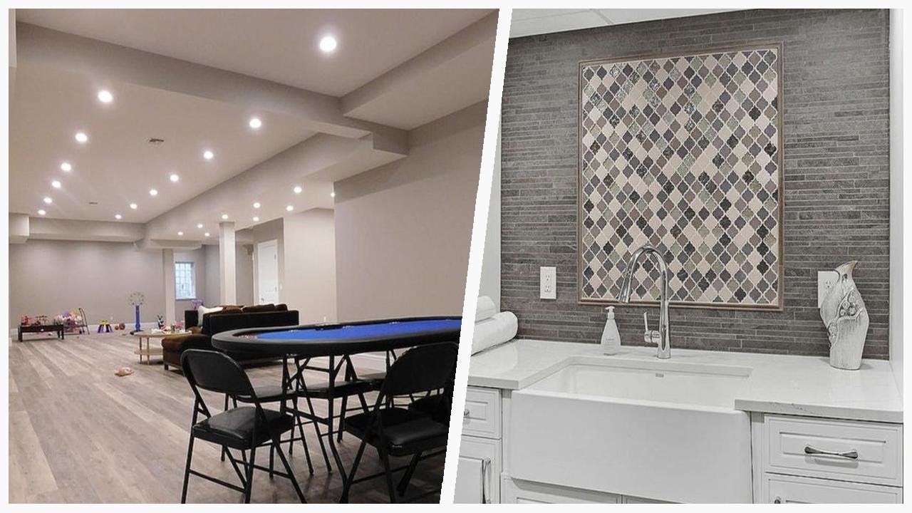 75 Huge Gray Floor Basement Design Ideas You'll Love 🌈