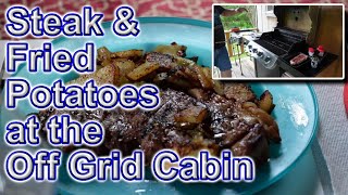 Steak &amp; Potatoes Grill &amp; Griddle Off Grid Cabin