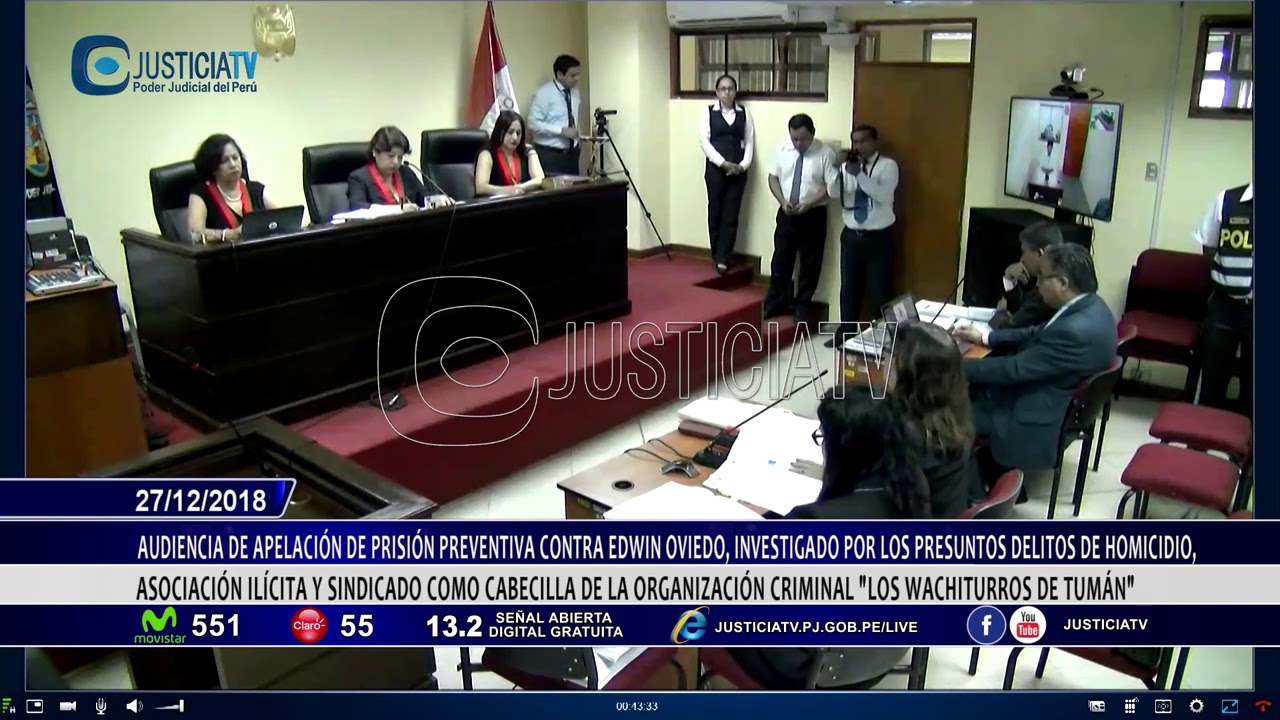 APELACIÓN DE PRISIÓN PREVENTIVA CONTRA EDWIN OVIEDO   CASO WACHITURROS