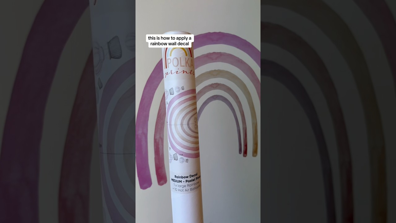 How to apply our rainbow wall decal 🌈 