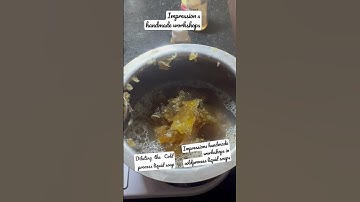 Over the counter peach 🍑 cold process liquid soap .