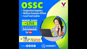 LIVE | 17TH JAN| OSSC COOPERATIVE INSPECTOR,WEO & LFA MEMORY BASED Q&A  DISCUSSION #VANIK
