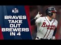 Braves upset Brewers in 4 games to start out NL Postseason matchups! | NLDS Game Highlights