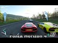 Forza horizon 4 drag race  lamborghini aventador  car racinggame