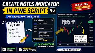 Create Notes Indicator in TradingView | Pine Script Tutorial | Notes on Chart | IT WALA HINDI हिंदी