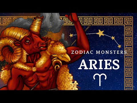 Drawing the most FIERY Zodiac Sign | ARIES Zodiac Monsters - YouTube