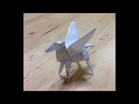 ペガサス 立体 折り紙 折り方 作り方 立体 Origami How To Make An Pegasus Youtube