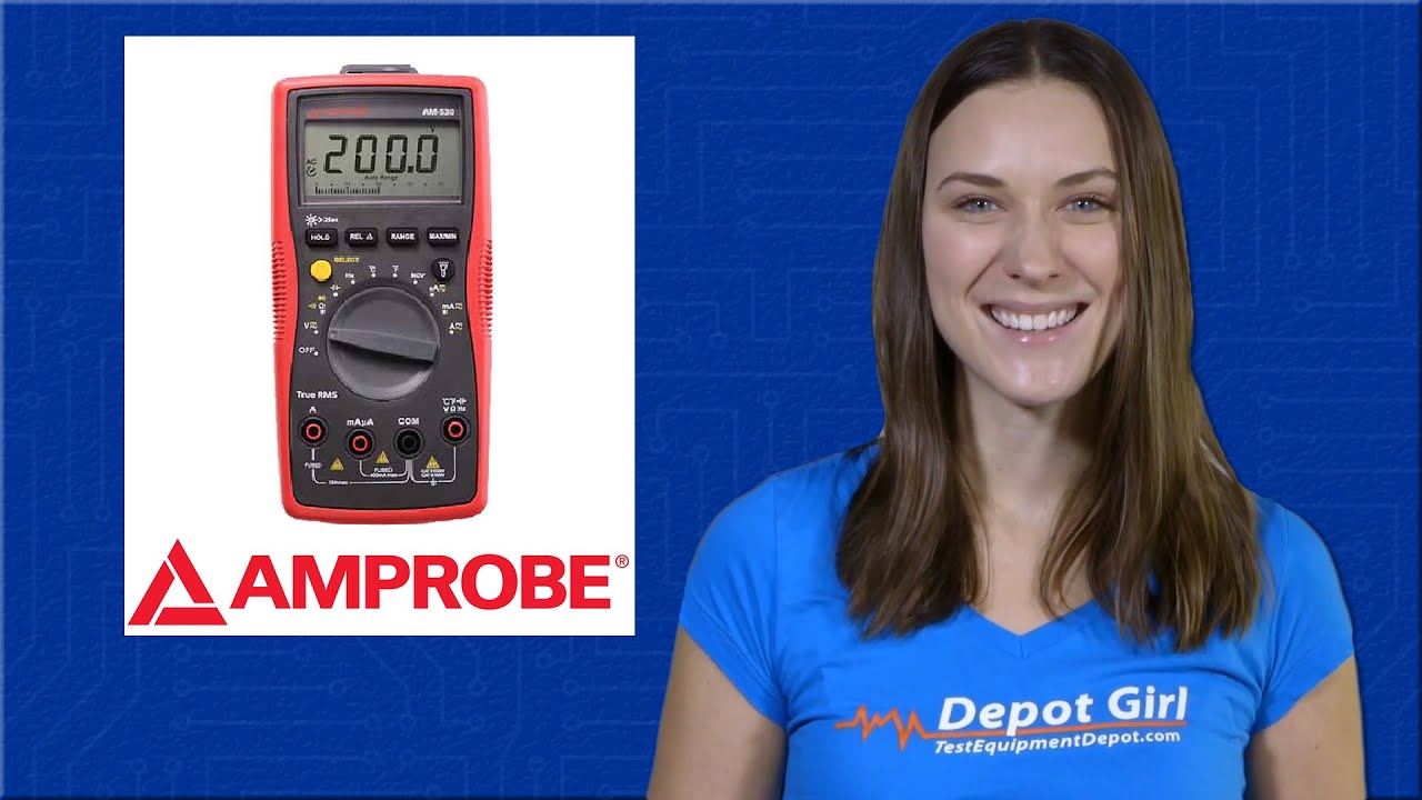 Amprobe AM-530 TRMS Electrical Contractor Multimeter with Non-Contact Voltage Detector and Temperature Amprobe AM-530 TRMS Electrical Contractor Multimeter with Non-Contact Voltage Detector and Temperature